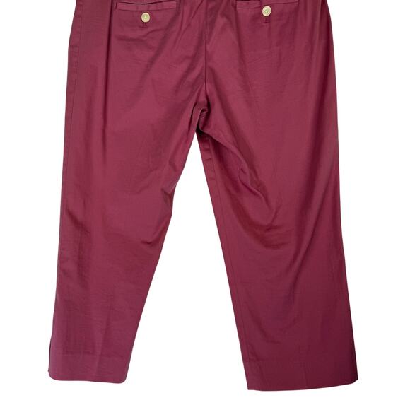 The Limited Drew Fit Dusty Rose Pink Medium Waist Capri Career Pants Size 8/10 - Picture 6 of 8